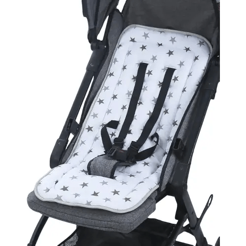 Universal Baby Stroller Seat Liner Cotton Kids Pushchair Cushion Seat Mat Breathable Stroller Liner Insert Mattress Soft Pushchair Seat Pad Stroller Cushion Seat Pad Liner Head Neck Body Support