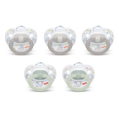 Nuk Classic Pacifiers Value Pack 0-6 Months - Neutral - 5pk