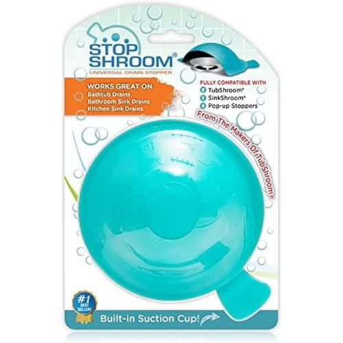 StopShroom The Ultimate Universal Drain Stopper Plug for Bathtub, Bathroom, and Kitchen Sink Drains (White)