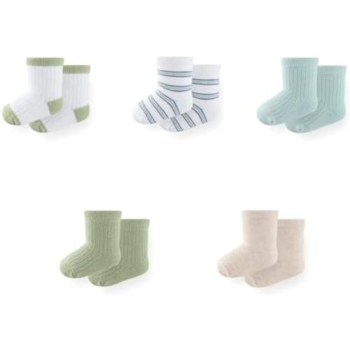 Unisex Baby Boy Girl Socks 5 Pack Ankle Crew Socks Breathable Socks Newborn Accessories Set