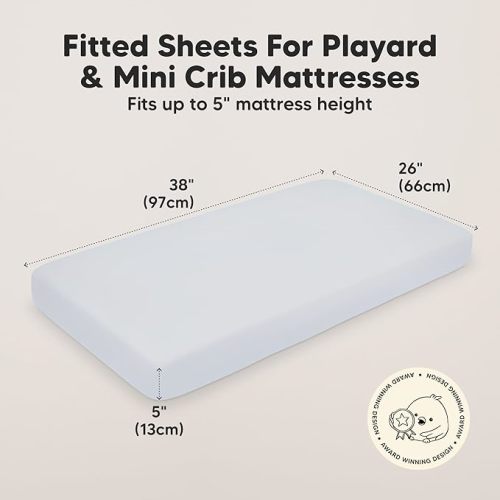 KeaBabies Breathable Fitted Crib Mattress Sheet Crib Sheets for Boys Girls