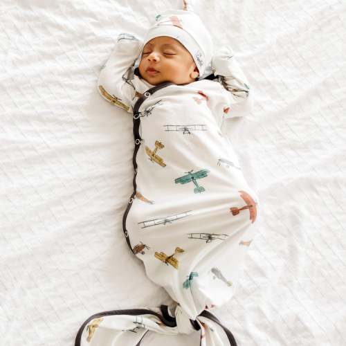 Newborn Knotted Gown - Ace