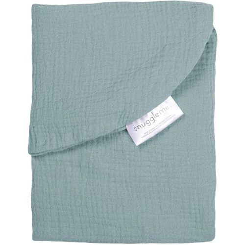 snuggle me Baby Lounger Muslin Curve Cover - Organic Cotton Fabric - Slate