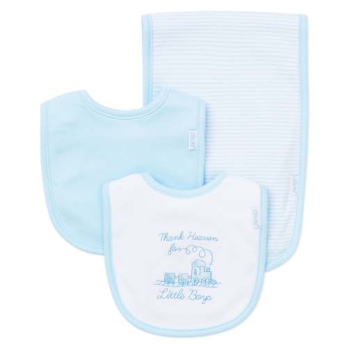 Thank Heaven For Little Boys Bib & Burp Set