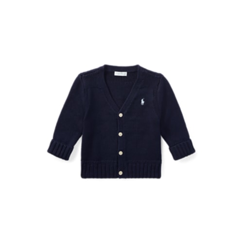 Cotton V Neck Cardigan