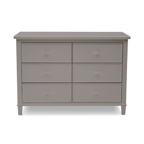 Delta Children Haven 6 Drawer Dresser With Interlocking Drawers - White