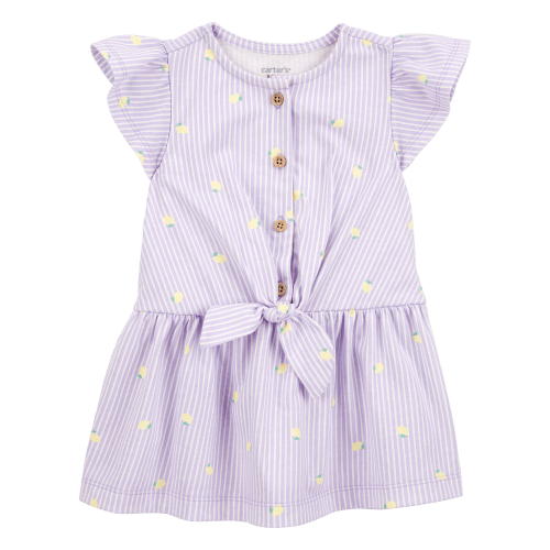 Baby Lemon Button-Front Dress - Carter's | Carter's