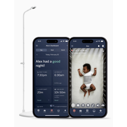 Nanit Pro Smart Baby Monitor & Floor Stand - White