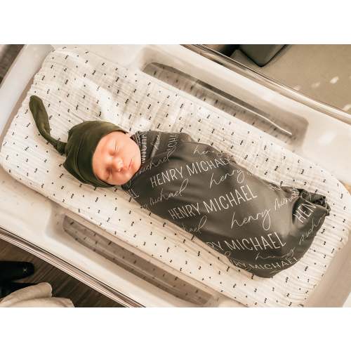 Personalized Baby Name Swaddle Blanket | Caden Lane