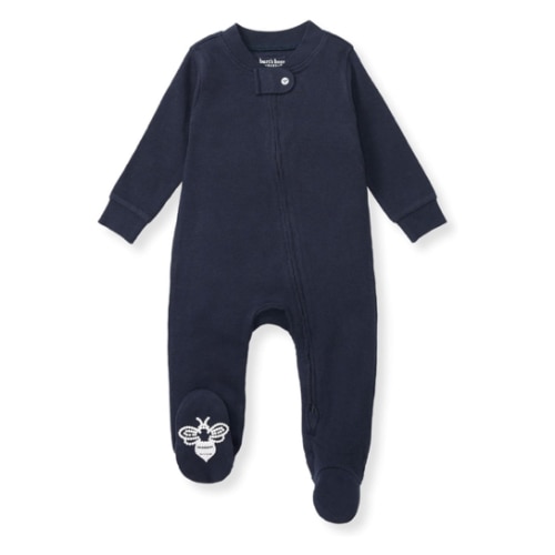 Burt's Bees Baby Sleep & Play PJs, 100% Organic Cotton One-Piece Zip Front Jumpsuit, Baby Boys Footie Pajamas & PJs