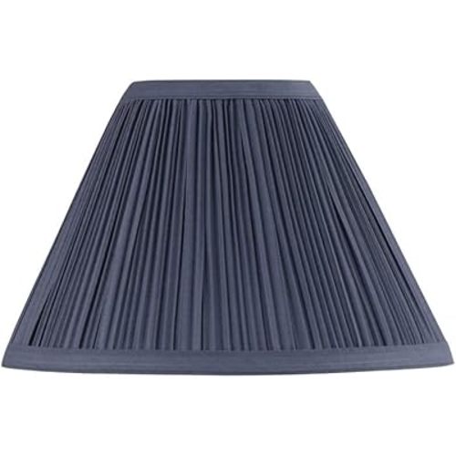 Aspen Creative 59175, Empire Uno Lamp Shade, Dark Blue, 4" Top x 10" Bottom x 7" Slant Height, Slip UNO 33mm