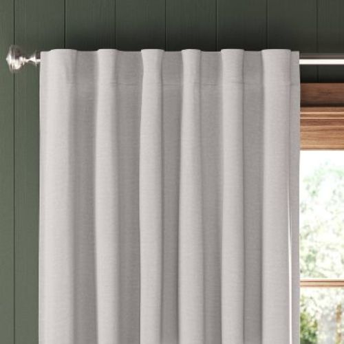50"x84" Blackout Velvet Window Curtain Panel Dull Gray - Threshold™