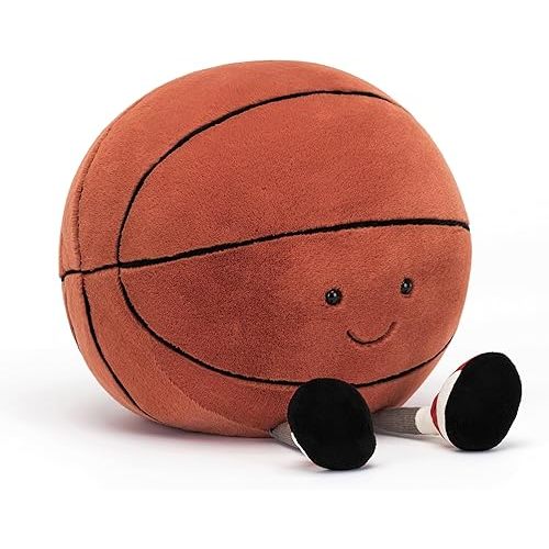 Jellycat Amuseables Basketball Stuffed Toy, 12.5 inches - Basketball Plush Gift for Sports Fans