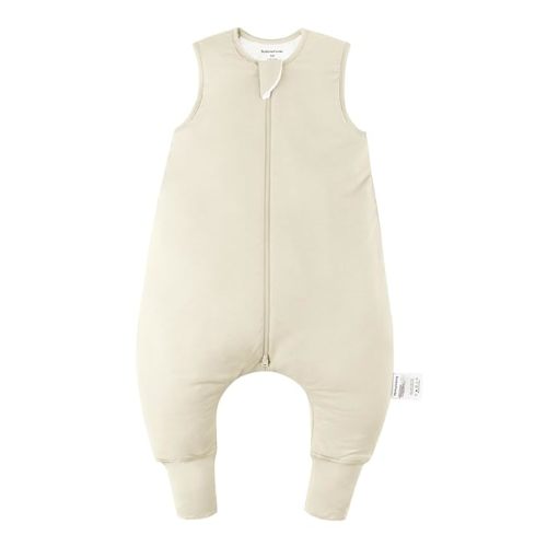 BubblePanda Toddler Sleep Sack with Feet 6-12 Months 100% Cotton Wearable Blanket with Legs Baby Sleep Bag Walker 1.0 Tog Soft Quilted 2-Way Zipper