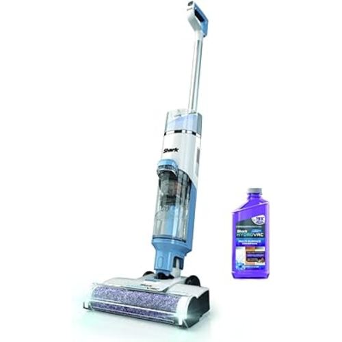 Shark WD201 HydroVac Cordless Pro XL 3-in-1 Vacuum, Mop & Self-Cleaning System with Antimicrobial Brushroll* & Solution for Multi-Surface, Hardwood, Tile, Marble & Area Rugs, Pure Water