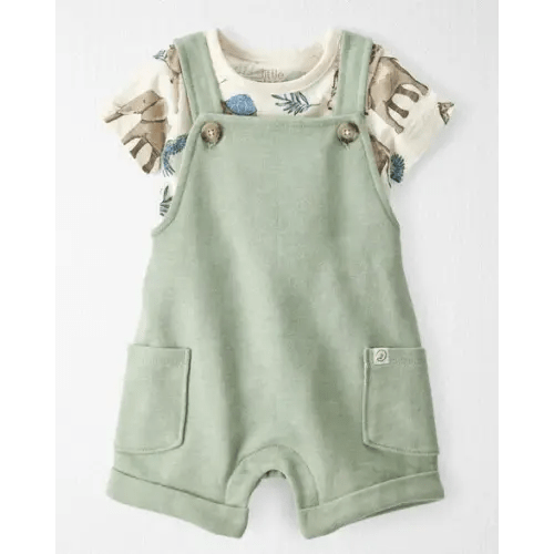 Baby 2-Piece Organic Cotton Shortall Set - Little Planet | Carter's