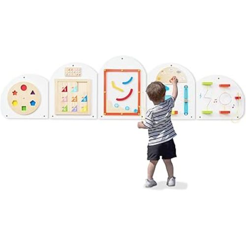 Monläurd® Cloud Montessori Busy Board, Sensory Board, Interactive Toys, Wooden Toys, Learning Toys, Wall Toys, Boys and Girls 6M+