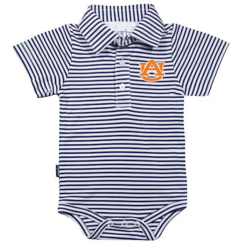Auburn Tigers Garb Infant Carson Striped Short Sleeve Bodysuit - Navy/White
