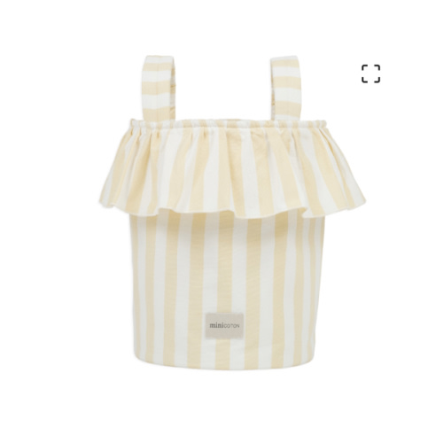 Basket Stripes - Butter + White - Minicoton