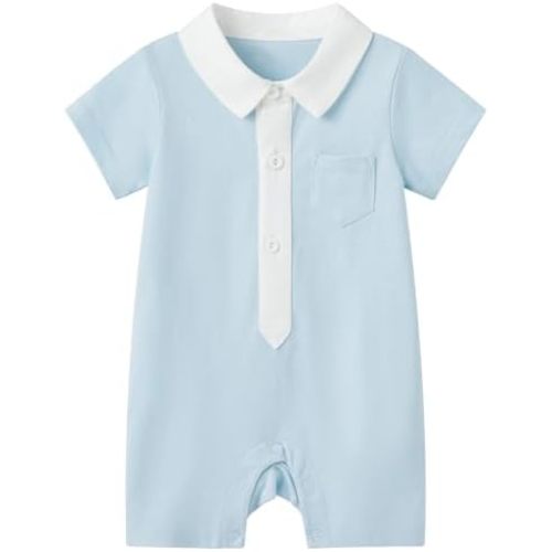 pureborn Baby Boys Girls Nautical Romper One-Piece Beach Outfit Summer Clothes 0-24 Months