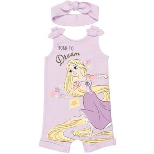 Disney Princess Rapunzel Newborn Baby Girls Cuddly Snap Sleeveless Romper & Headband Rapunzel 0-3 Months