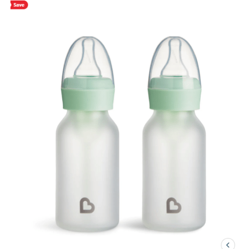 Bond® Silicone Glass Bottle 4oz, 2pk | Munchkin