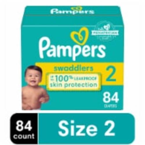 Pampers Swaddlers Baby Diapers Size 2 (12-18 lbs), 84 count