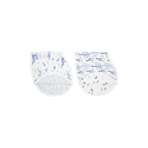 ADEN + ANAIS 2-Pack Organic Cotton Burpy Bibs, Outdoors