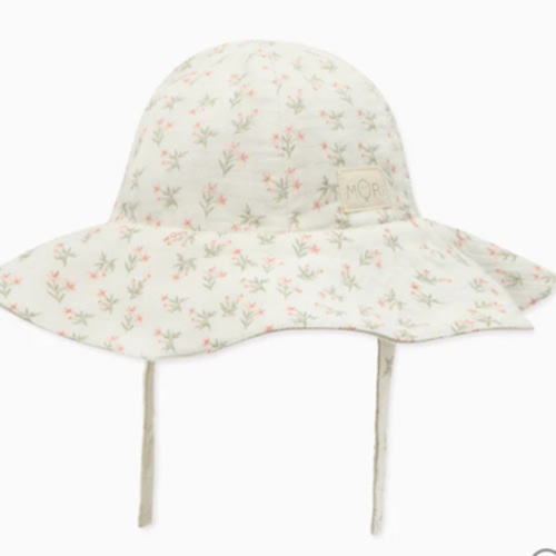 Floral Muslin Reversible Floppy Hat | MORI US