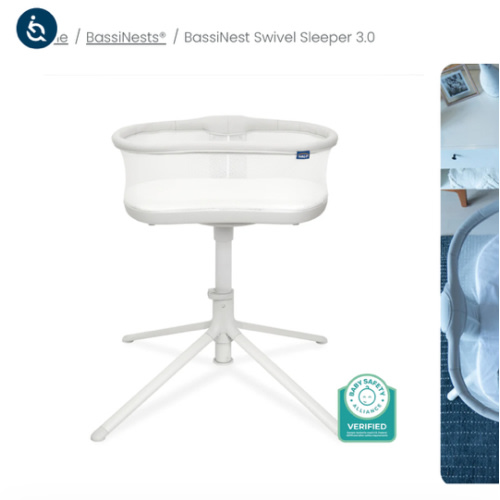 BassiNest Swivel Sleeper 3.0 Bedside Bassinet | HALO