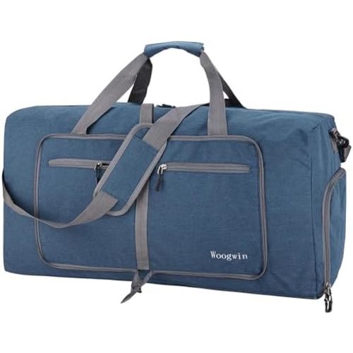 Woogwin Travel Duffel Bag Large Foldable Waterproof Overnight Bag for Beach Swim Bags Pool Sports Gym