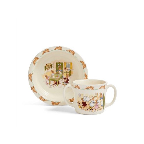 Royal Doulton Bunnykins Baby Bowl & Two-handled Mug, 2 Piece Set | David Jones