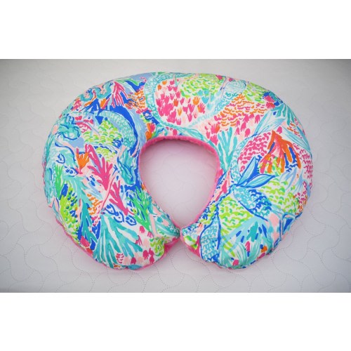 Baby Infant Nursing Feeding Pillow Cover - Mermaid Tropical Nursery, Palm Beach Nursery - Baby Shower Gift