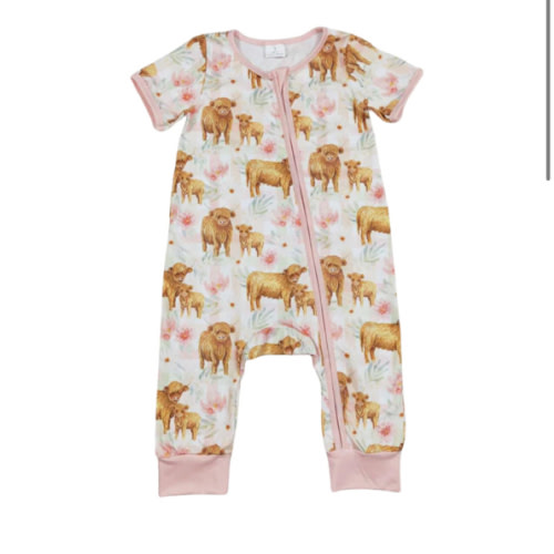 Highland Cow Zippy Romper – Little Southern Brand