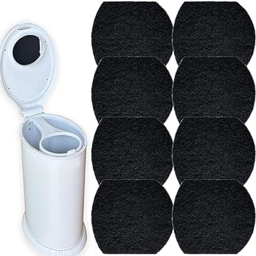 8 Pack Odor Removing Refills for Ubbi Diaper Pail, Diaper Pail Odor Absorber Carbon Filter Refills to Keep Home Fresh
