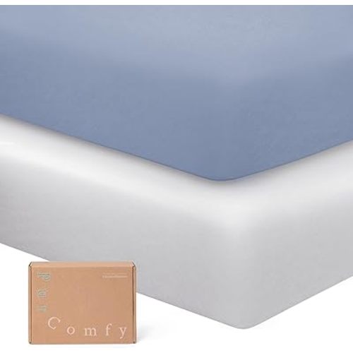 Supersoft Crib Sheets for Boys Girls, Premium Viscose Buttery Soft Crib Mattress Fitted Sheet, Stretchy Knit Baby Sheet, Silky Comfort Baby Bed Sheets 28x52x9 Extra Deep Pocket