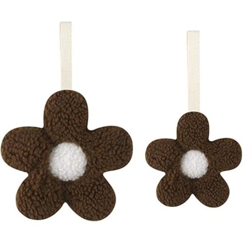 Baby Daisy Pacifier Holder,Light and Soft Dummy Holder Handmade 2 Pack, Decor for Nursing Kids Room