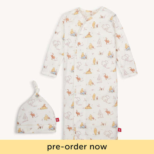 Disney | Magnetic Me moments with friends modal magnetic cozy sleeper gown + hat set