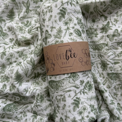 Run Rabbit Organic Double Gauze Swaddle | BRAND NEW