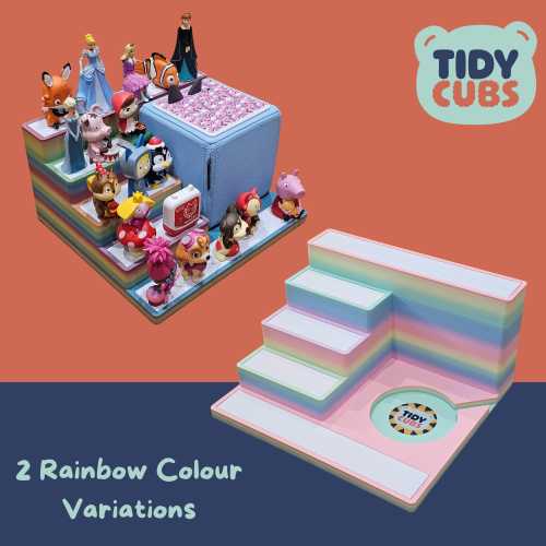 Large Rainbow Tonie Box Docking Station figure storage Tonie figure holder Toniebox stand kids room decor nursery toy storage Tonies stand