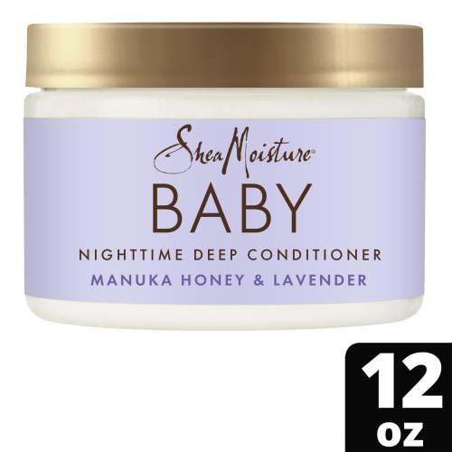 SheaMoisture Baby Nighttime Deep Conditioner Manuka Honey & Lavender All Hair, 12 oz