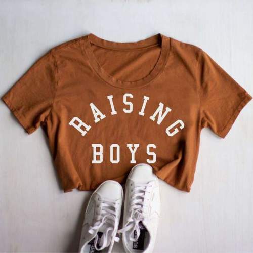 Women’s "Raising Boys" T-Shirt | Made With Soft U.S. Cotton In LA - Ford And Wyatt