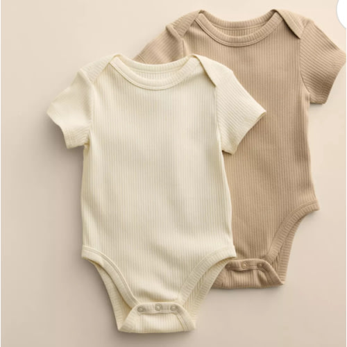 Baby Little Co. By Lauren Conrad 2-Pack Short Sleeve Bodysuits