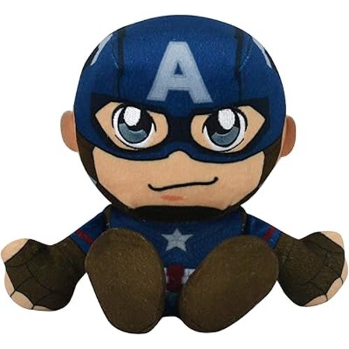 Marvel Captain America 8" Kuricha Sitting Plush - Soft Chibi Inspired Toy