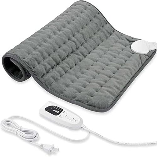 Electric Heating pad for Back Neck Shoulder Knee Arms Legs- Electric Heat Pads with 6 Heat Settings & Auto Shut Off &Dry/Moist Heat Heating Pad for Birthday Mother Father Girl Men Women