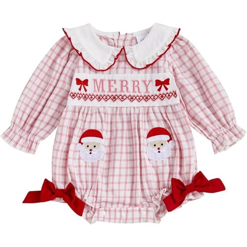 MoZiKQin Baby Girl St Patricks Day Outfit Shamrock Bubble Romper Long Sleeve Clover Onesie Jumpsuit Irish Baby Clothes