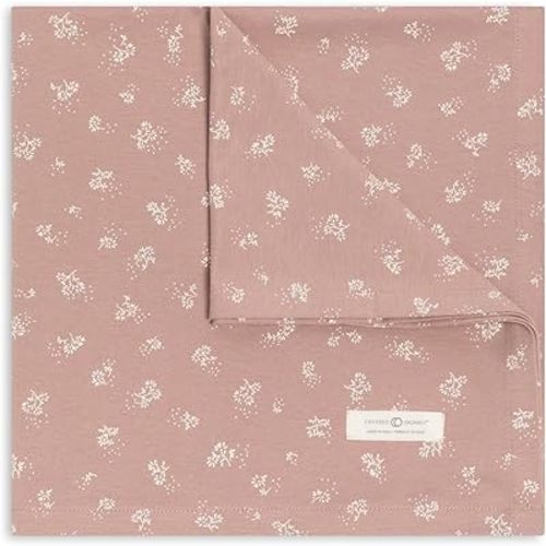 Colored Organics Baby Organic Cotton Swaddle - Infant Receiving Blanket - Ophelia Floral/Mauve
