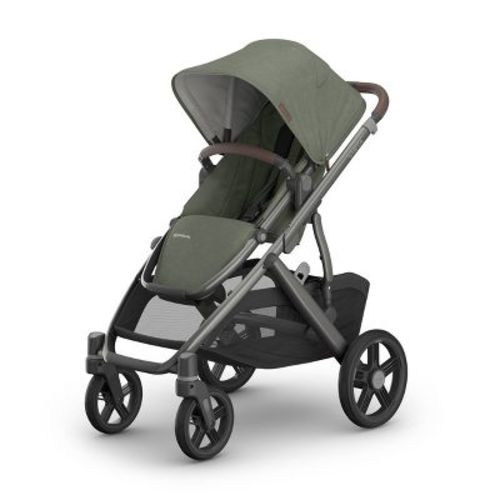 UPPAbaby Vista V3 Full-Size Stroller - Evelyn: Adjustable Harness, Canopy, Machine Washable Seat Pad, Folds for Easy Transport