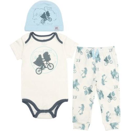 E.T. the Extra-Terrestrial E.T. The Extra-Terrestrial ET Baby Bodysuit Jogger Pants and Hat 3 Piece Outfit Set Newborn to Infant