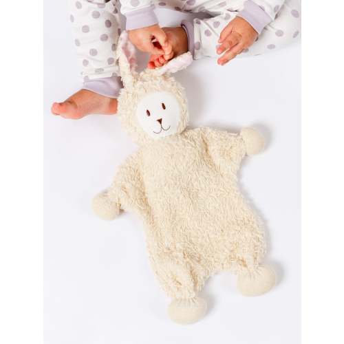 Snuggle Bunny Lovey w/ Pink Stripe Ears